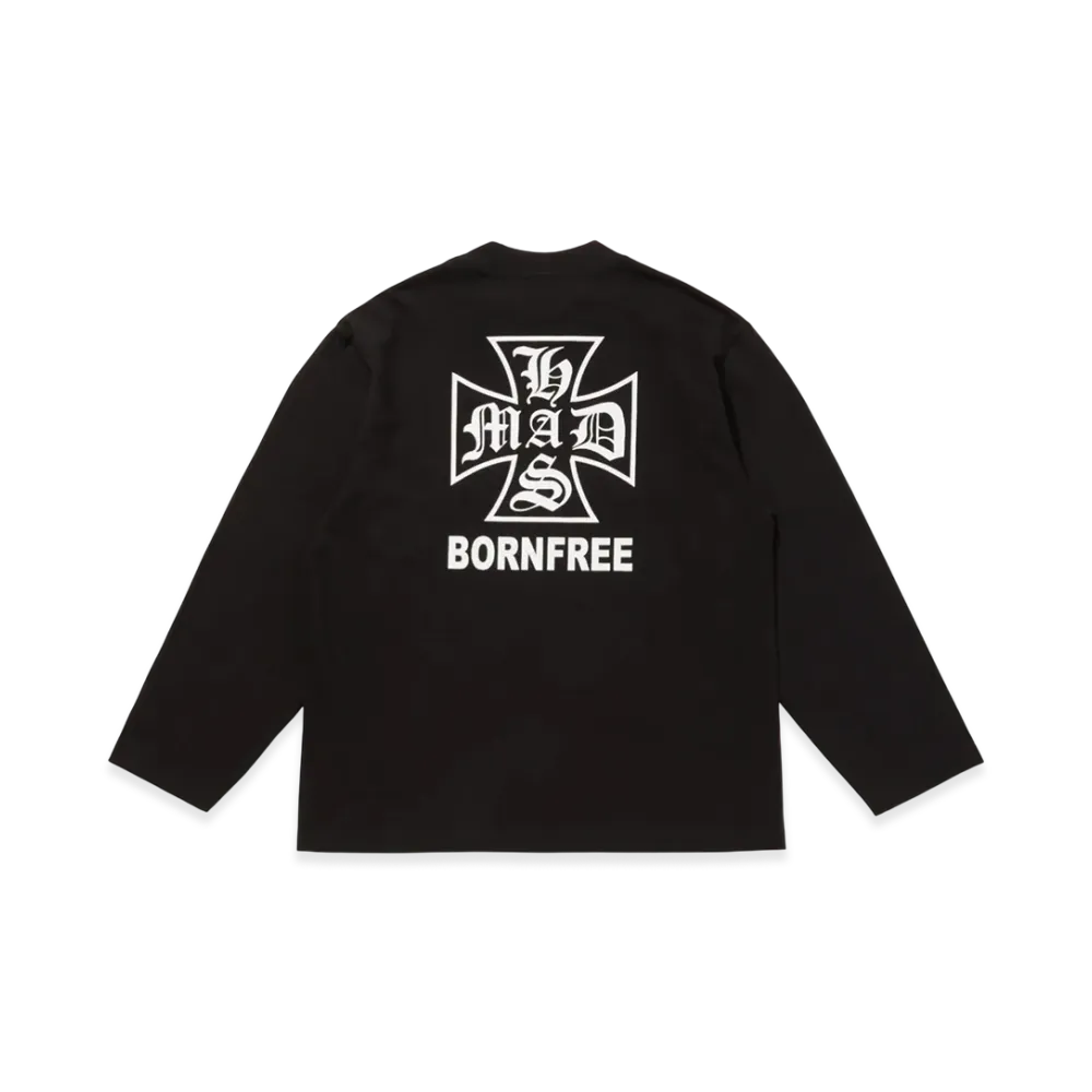 Hide and Seek Mad L/S Tee (Loose Fit) "Black"
