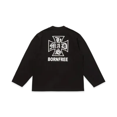Hide and Seek Mad L/S Tee (Loose Fit) "Black"