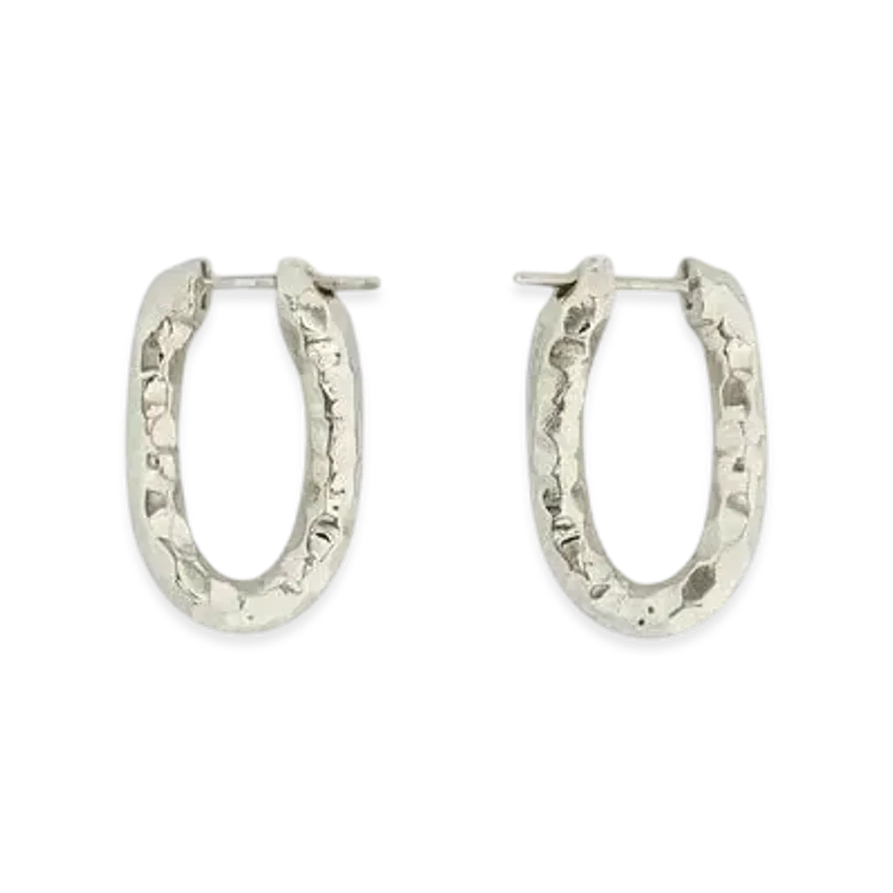 Jil Sander Earrings "Silver Crystal"
