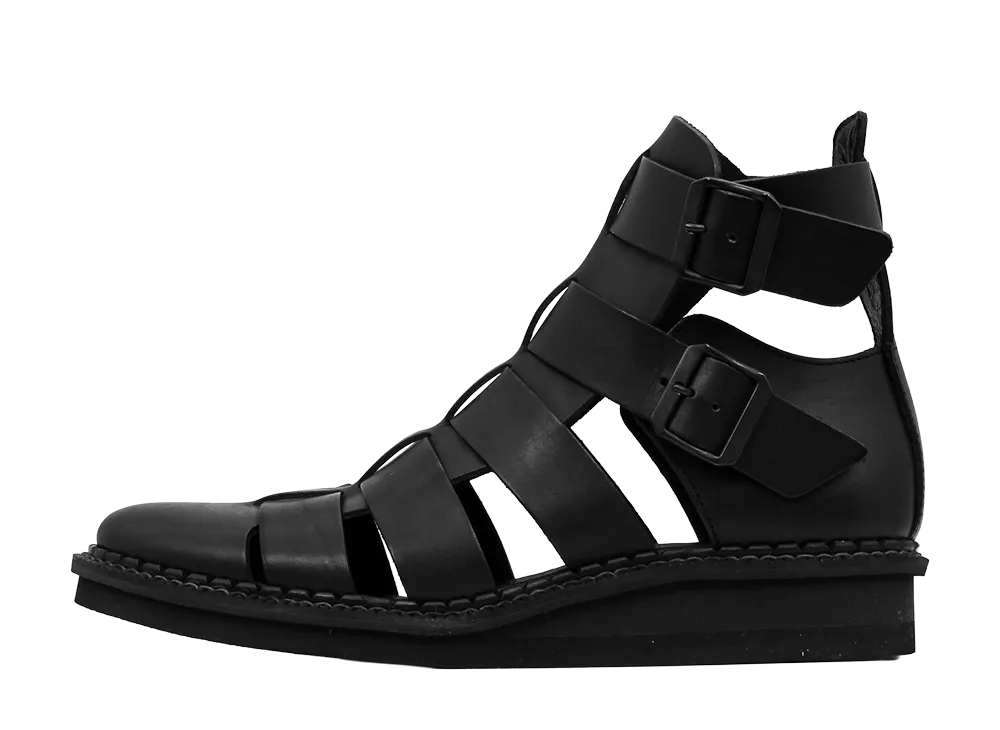 Yohji Yamamoto POUR HOMME Gladiator Boots "Black"