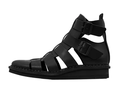 Yohji Yamamoto POUR HOMME Gladiator Boots "Black"