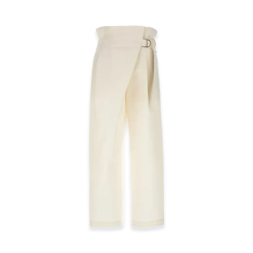 ISSEY MIYAKE Womens Enfold Trousers "White"