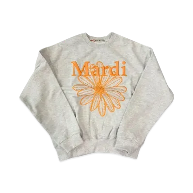 Mardi Mercredi Sweatshirt Flowermardi Needlework "Heather Orange"