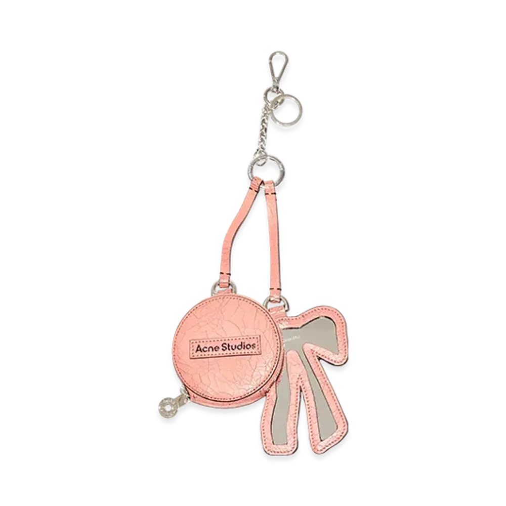 Acne Studios Coin Wallet And Ribbon-Shaped Mirror "Powder Pink"