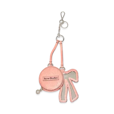 Acne Studios Coin Wallet And Ribbon-Shaped Mirror "Powder Pink"