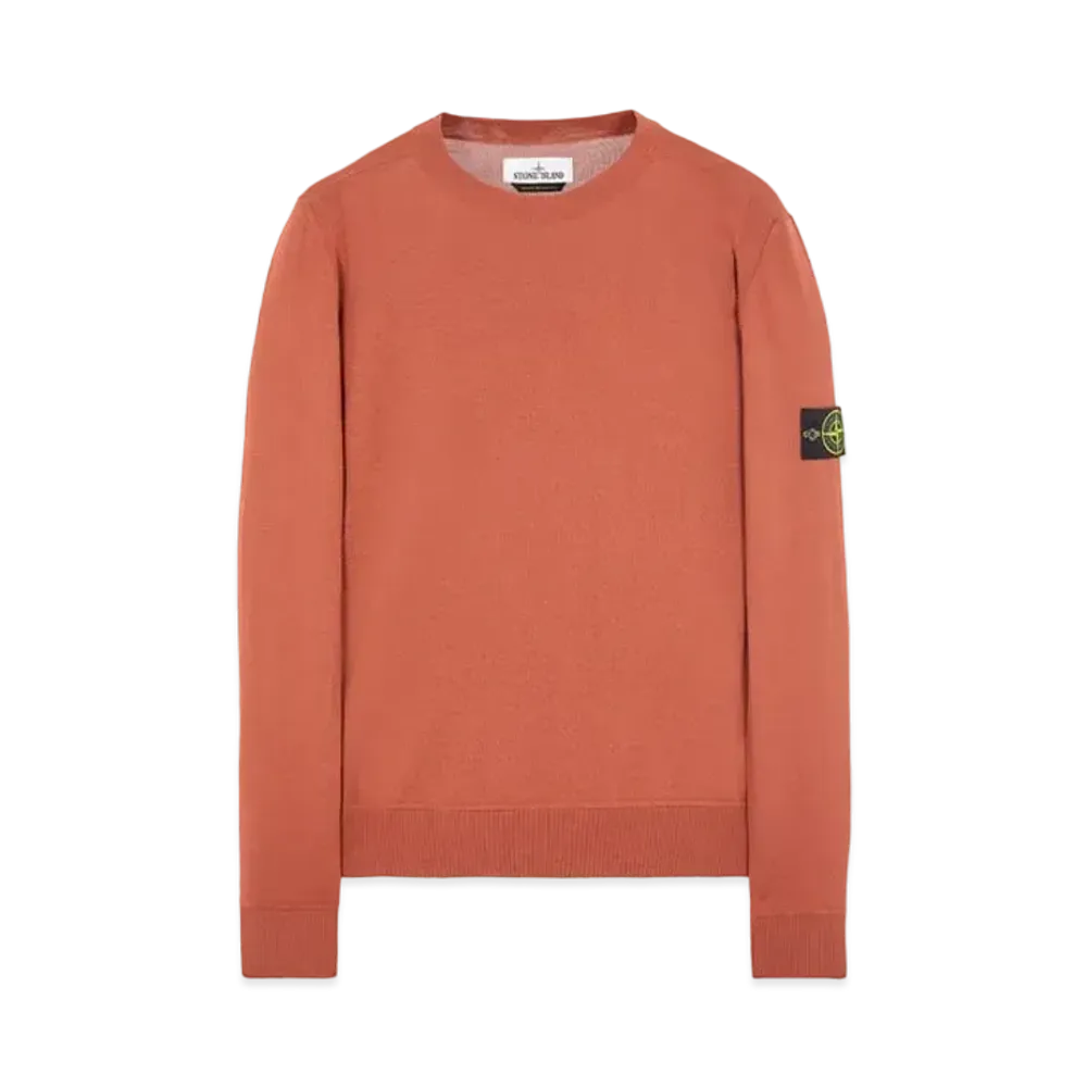 Stone Island 526C4 LIGHT PURE WOOL "Brick Red"