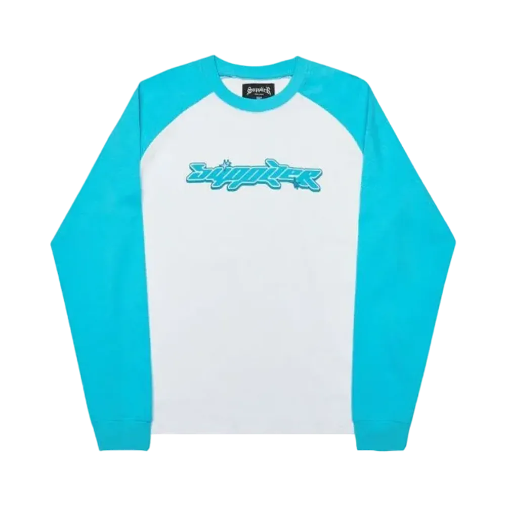 SUPPLIER Planet Logo Raglan Long Sleeve "Blue"