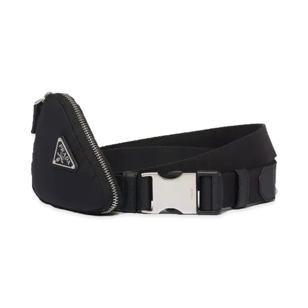 PRADA Re Nylon Pouch Belt "Black"