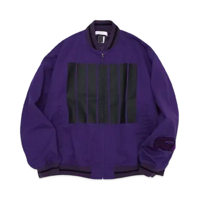 FACETASM DICKIES x FACETASM 7 BARS STADIUM JACKET "PURPLE"