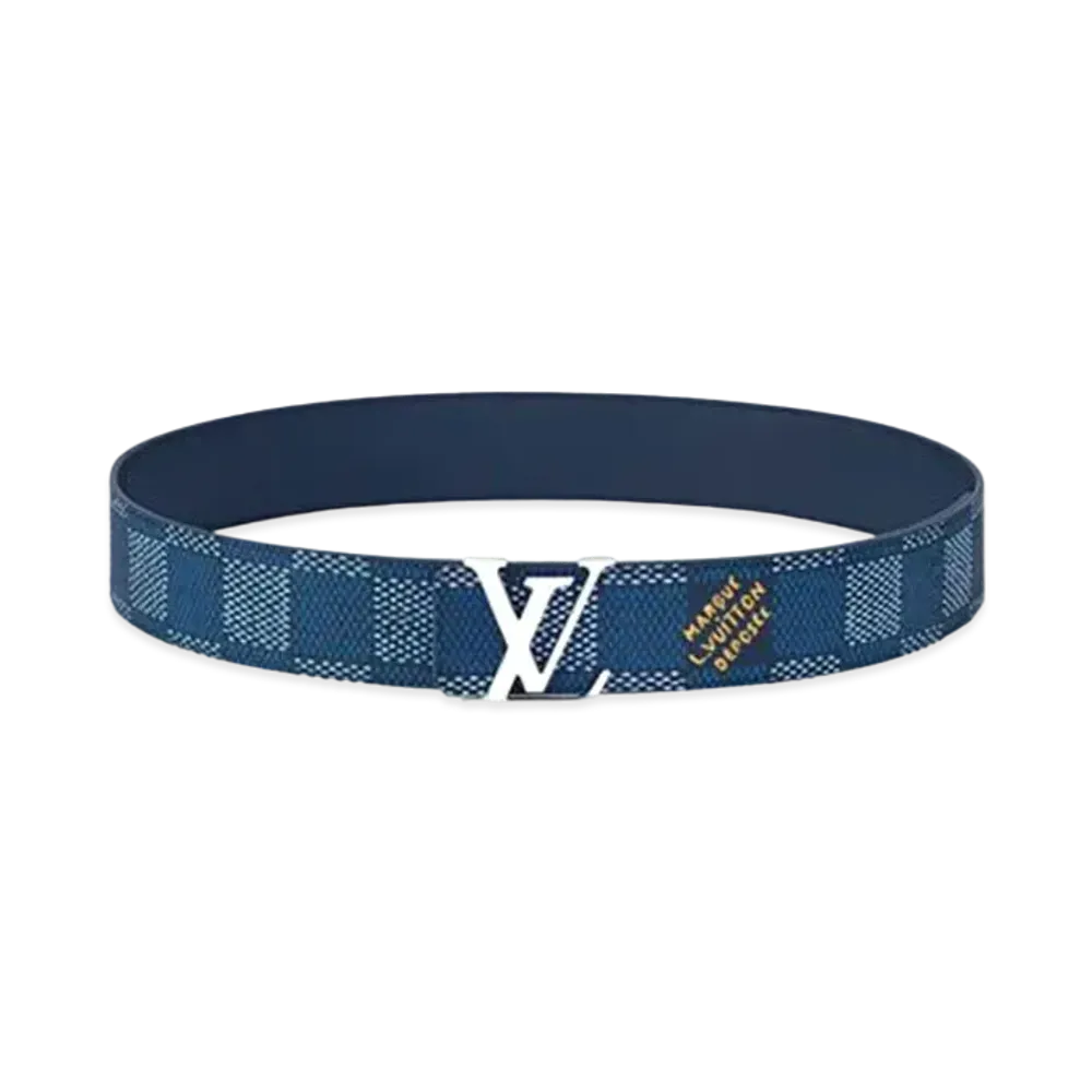 Louis Vuitton LV Initiales 40mm Reversible Belt "Blue"