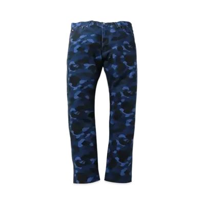 A BATHING APE x Levi's COLOR CAMO 501 '93 MODEL "Blue Camo"