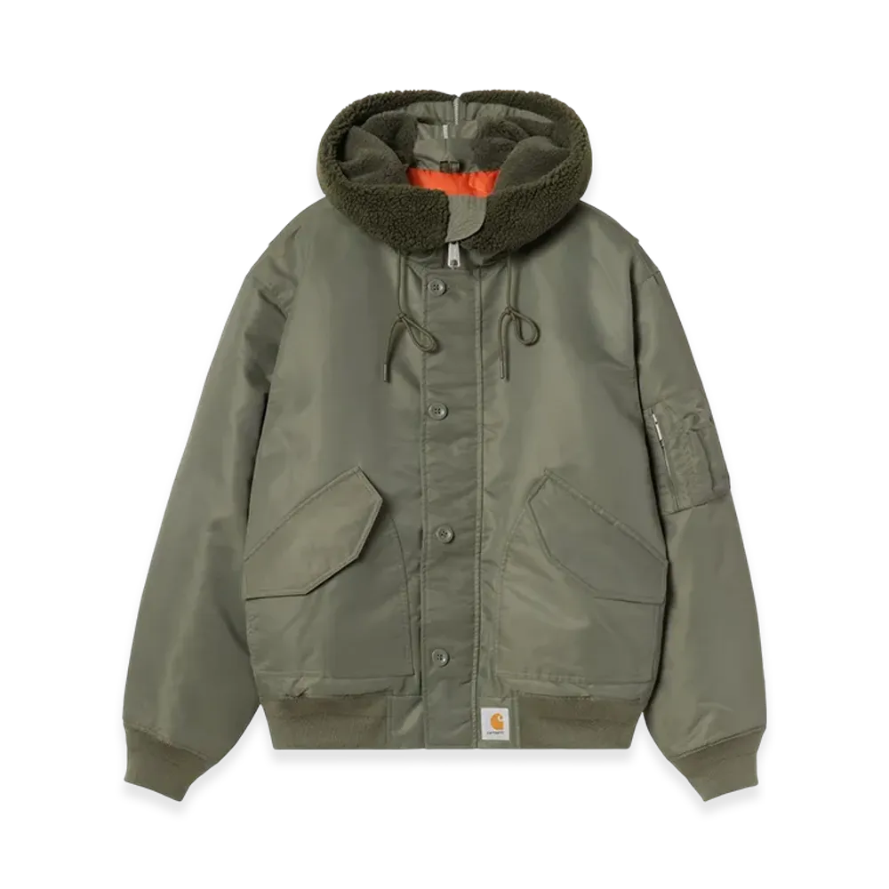 Carhartt WIP Hooded Oltera Bomber "Cypress/Persimmon"