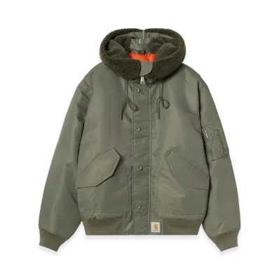 Carhartt WIP Hooded Oltera Bomber "Cypress/Persimmon"
