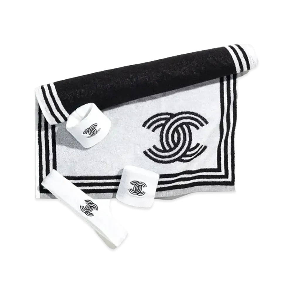 CHANEL Sports Set Cotton "White/Black"