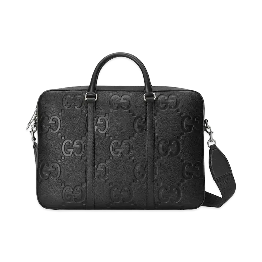 GUCCI Jumbo GG Briefcase Leather "Black"