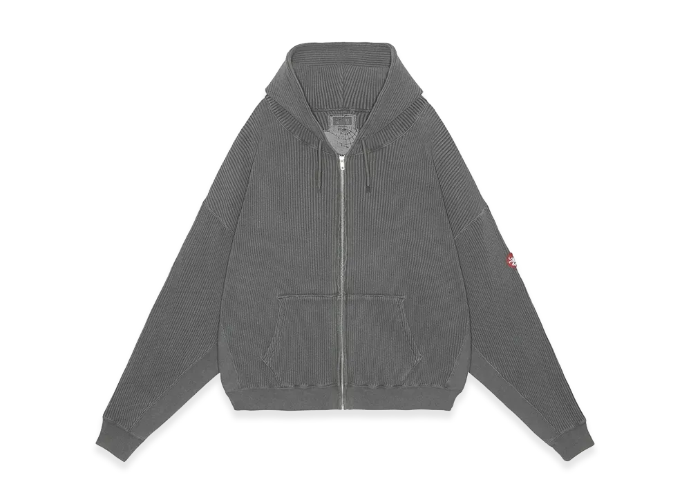 C.E. Overdye Wide Rib Cct Zip Hoody "Charcoal"