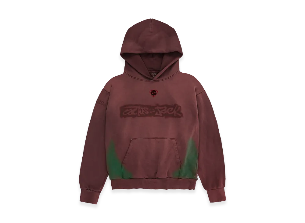 Travis Scott Cactus Jack x Nike Portugal Total 90 Hoodie "Burgundy"