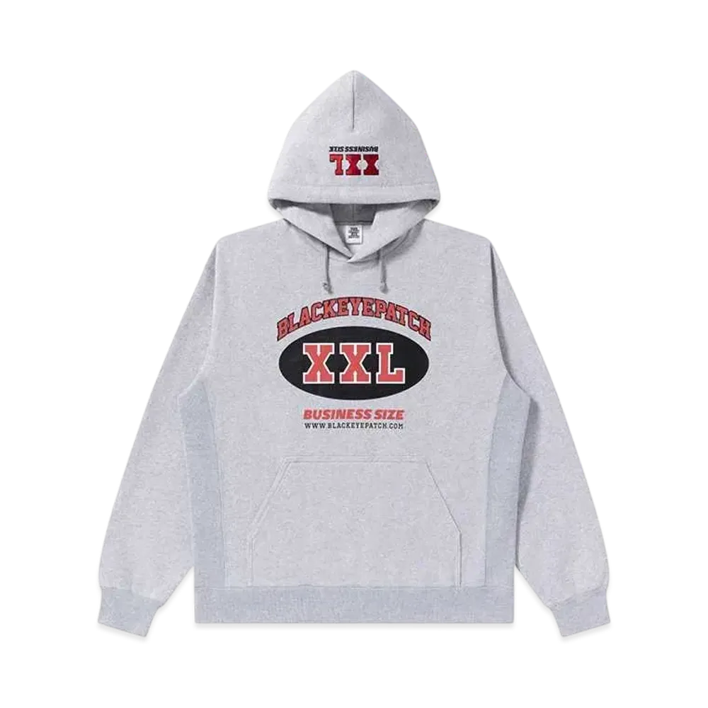 BlackEyePatch Business Size Hoodie "Heather Gray"