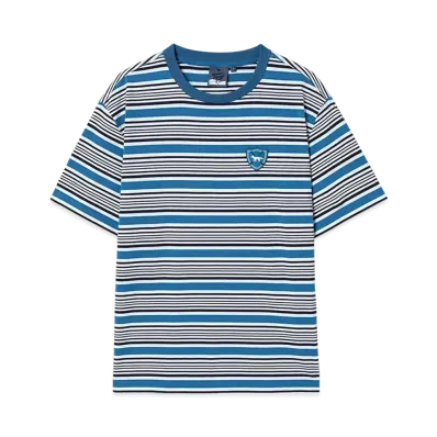Maison Kitsune Golf Stripe T-Shirt "Navy"