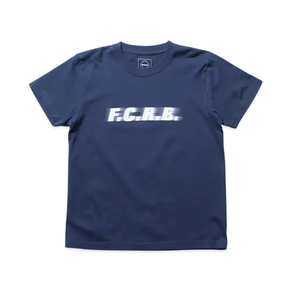 F.C.Real Bristol for Kids Blurred Logo S/S Tee "Navy"