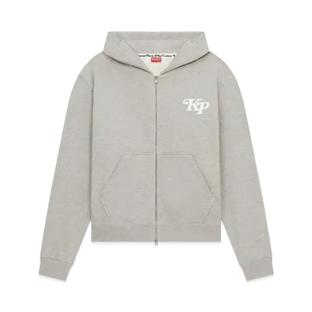 KENZO x VERDY "COLORS" Full Zip Hoodie "Pearl Grey"
