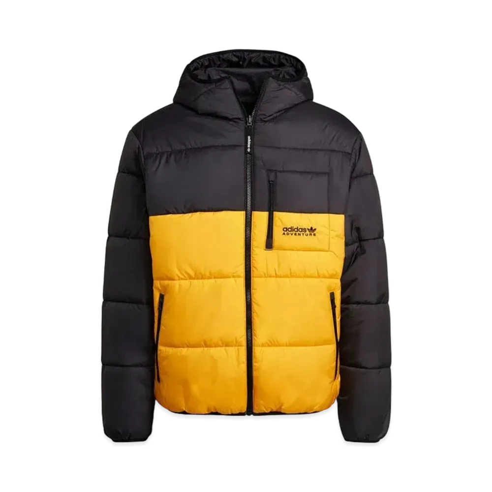 ADIDAS ADVENTURE REVERSIBLE PUFFER JACKET "Black/Active Gold"