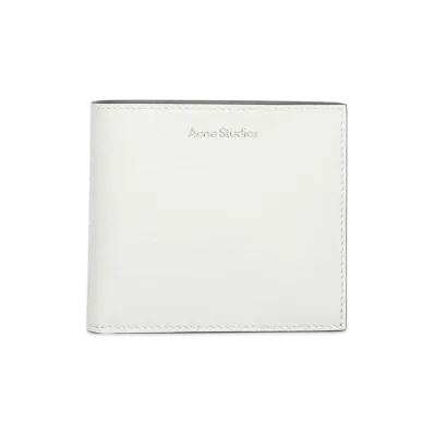 Acne Studios Folded Leather Wallet "White/Black"