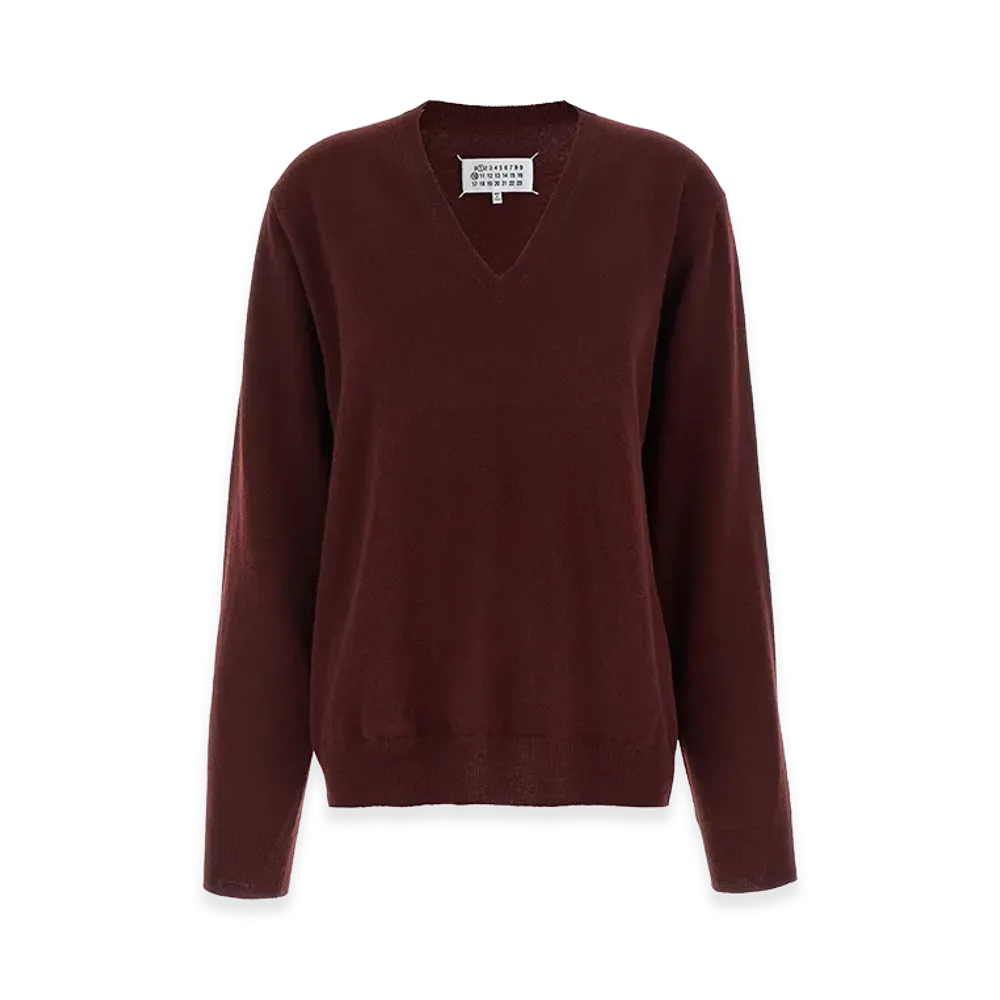 Maison Margiela Women's Four Stitches' Sweater "Bordeaux"