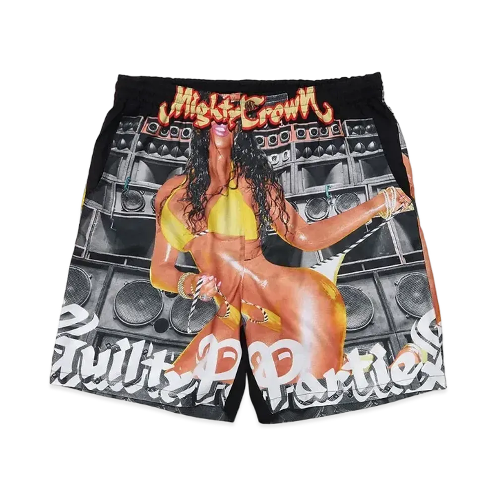 WACKO MARIA MIGHTY CROWN / HAWAIIAN SHORTS "Black"