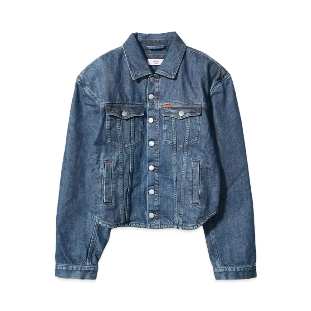 Martine Rose EXTREME SHOULDER DENIM JACKET "BLUE"