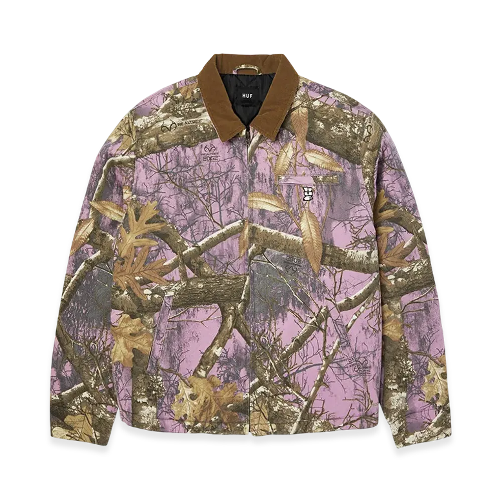 HUF x Realtree Megablast Work Jacket "Lilac"