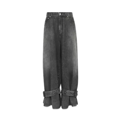 JW ANDERSON Buckle Cuff Denim Jeans "Black"