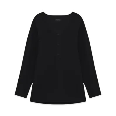 WE11DONE Round Neck Shirt "Black"