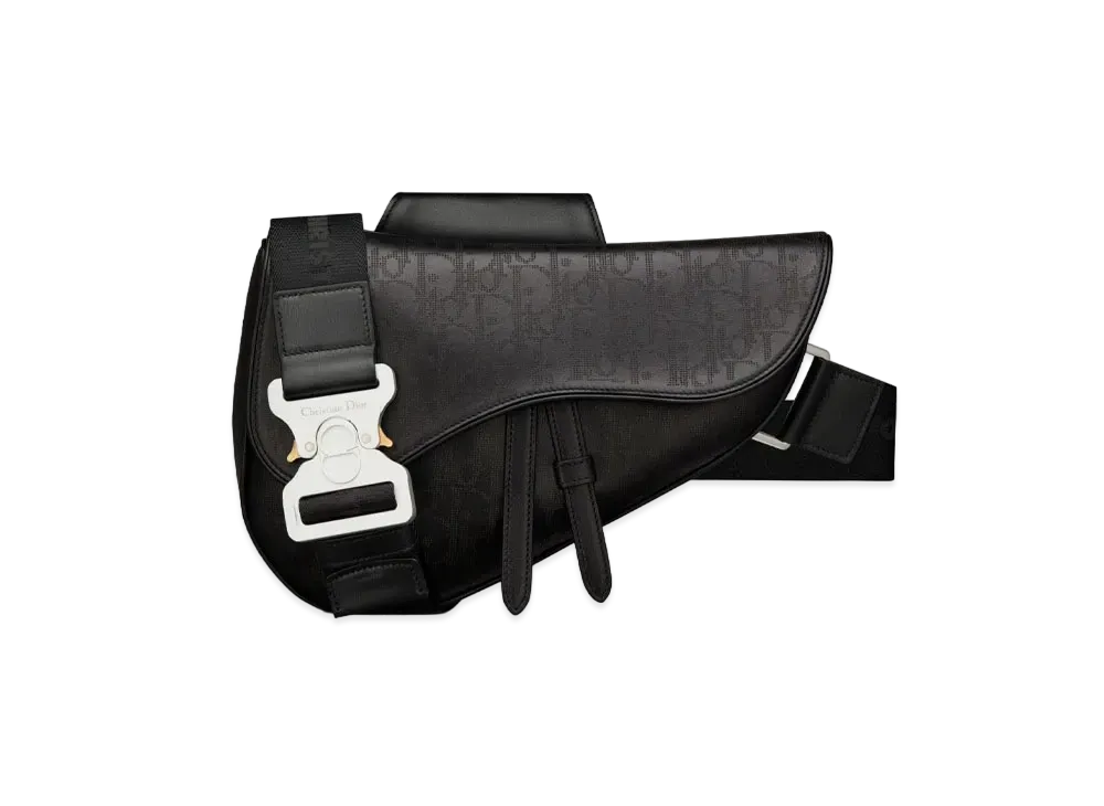 Dior Saddle Bag Dior Oblique Galaxy Leather "Black"