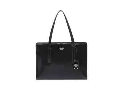 PRADA Prada Re-Edition 1995 Medium Brushed Leather Handbag "Black"
