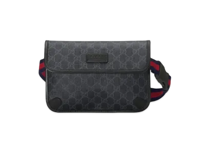 GUCCI GG Supreme Belt Bag "Black/Grey"