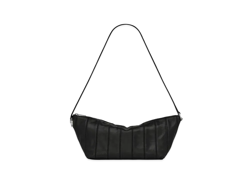 SAINT LAURENT Tuc Crossbody Bag In Shiny Lambskin "Black"