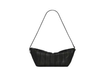 SAINT LAURENT Tuc Crossbody Bag In Shiny Lambskin "Black"