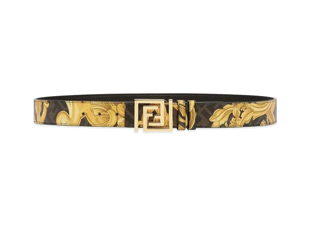 FENDI x Versace Fendace Black Fabric Belt "Black"