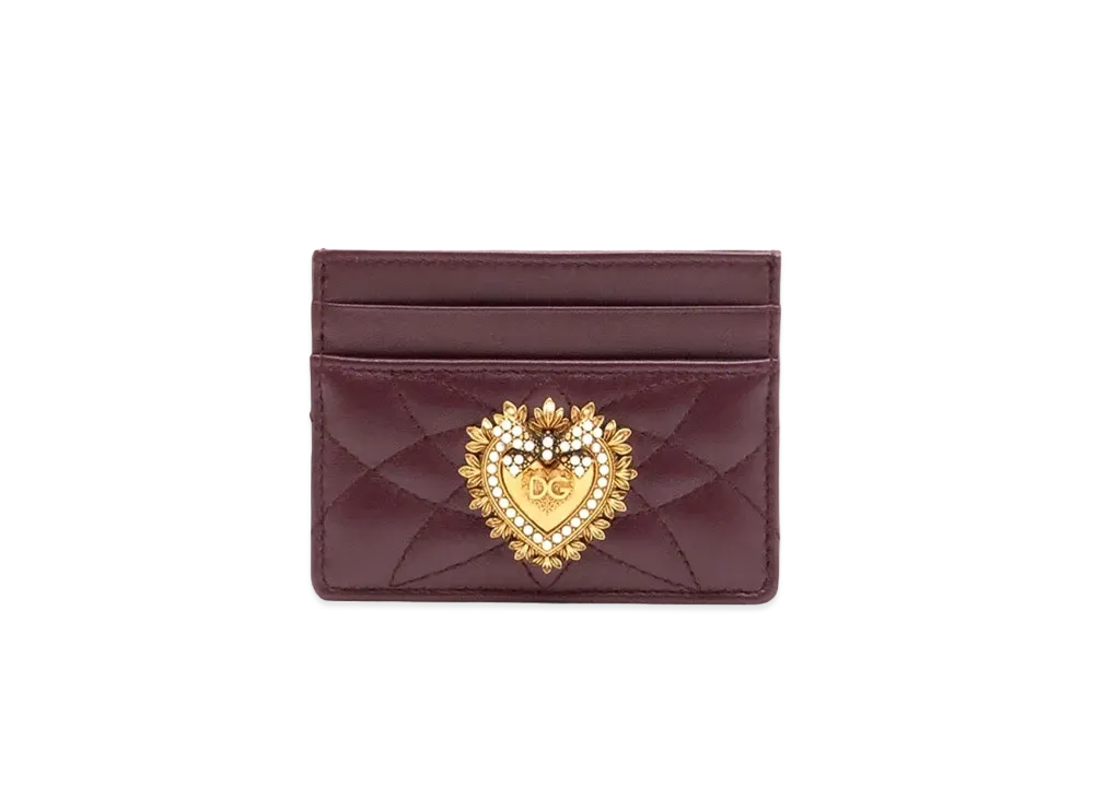 Dolce&Gabbana Devotion Credit Card Holder "Bordeaux"