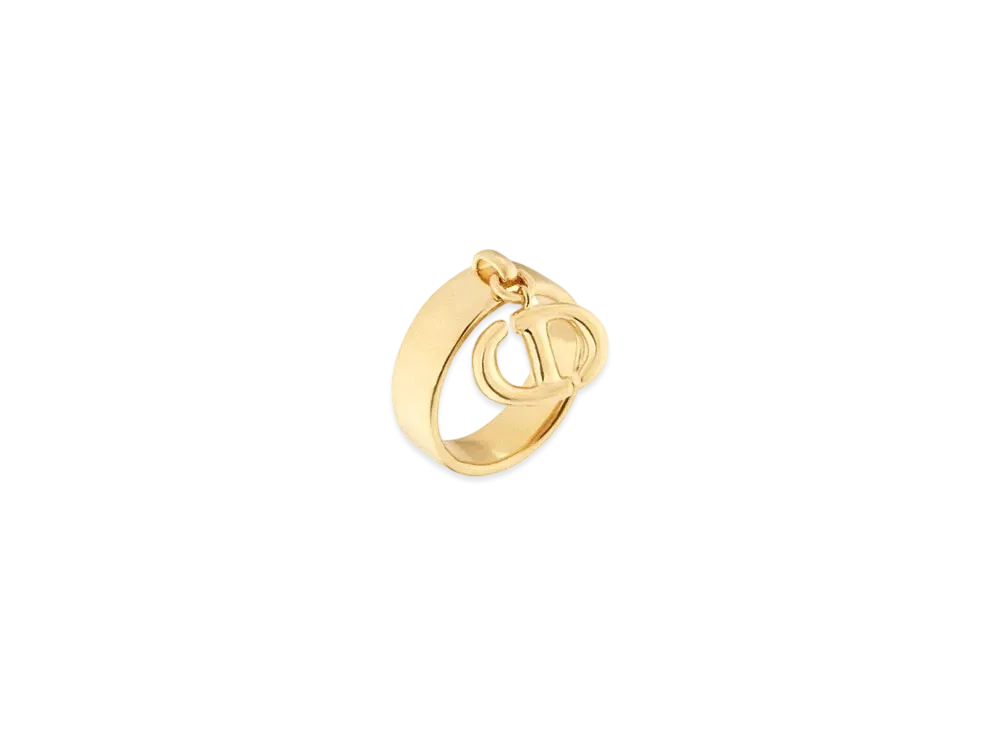 Dior CD Navy Ring Gold-Finish Metal "Gold"