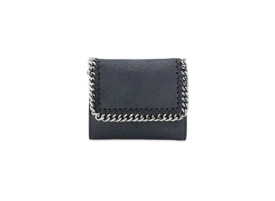 Stella McCartney Falabella Small Flap Wallet "Midnight"