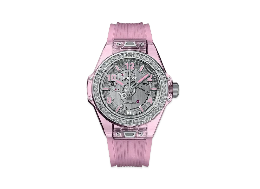 HUBLOT Big Bang One Click Pink Sapphire Diamonds 39mm