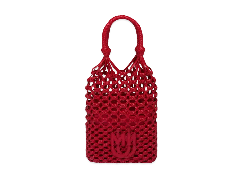MIU MIU Mclame x Nappa Leather Handbag "Red"