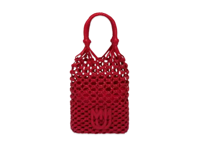 MIU MIU Mclame x Nappa Leather Handbag "Red"