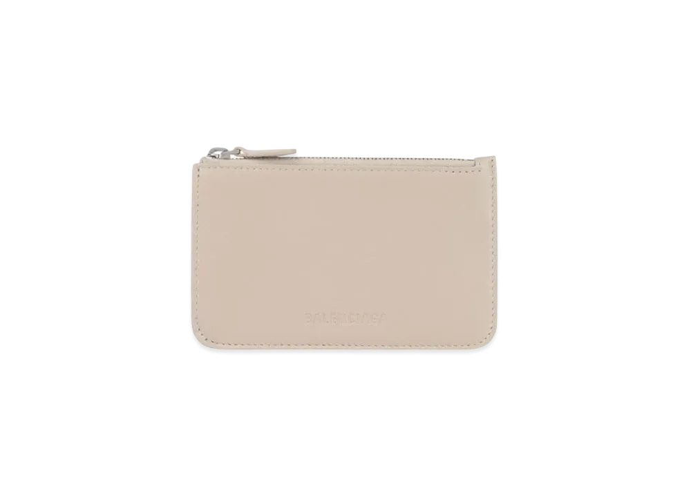 BALENCIAGA Essential Long Coin And Card Holder "Beige"