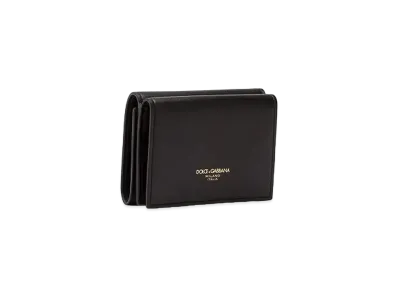 Dolce&Gabbana Wallet Calfskin Brand Logo "Black"