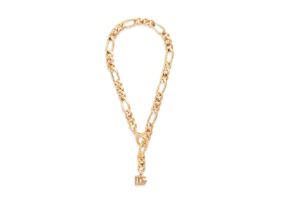 Dolce&Gabbana Chain Necklace with DG Logo Charms "Gold"