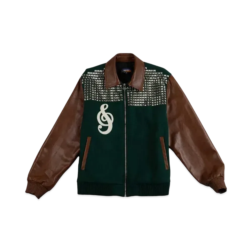 Just Don The Sound Studded Jacket "Green/Brown"