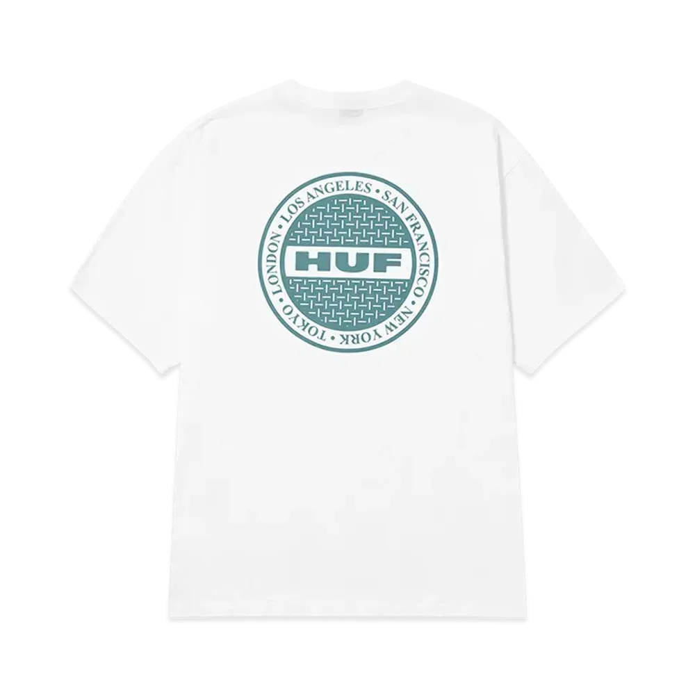 HUF Summer 25 Manhole Tee "White"